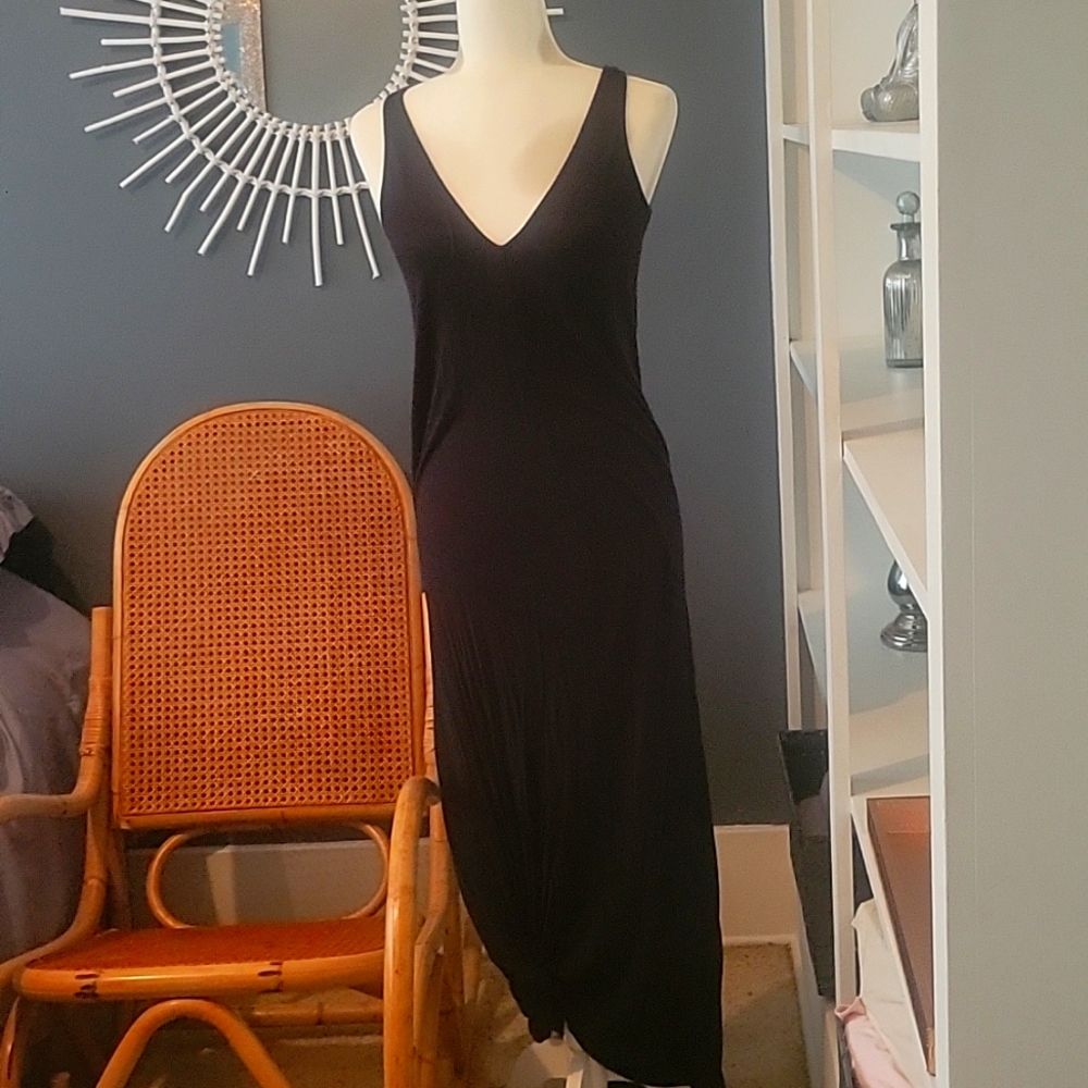 Liz Lang maternity sexy black dress